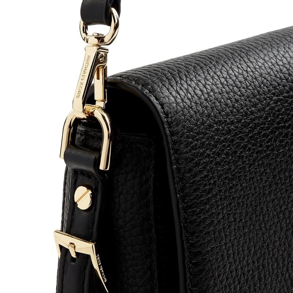 MICHAEL Michael Kors Black Bedford Legacy Leather Flap Crossbody. - Picture 6 of 9